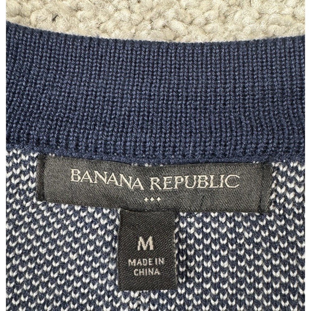 Banana Republic Womens Double Breasted Button Plaid Sweater Navy Casual Medium‎ - Picture 3 of 7